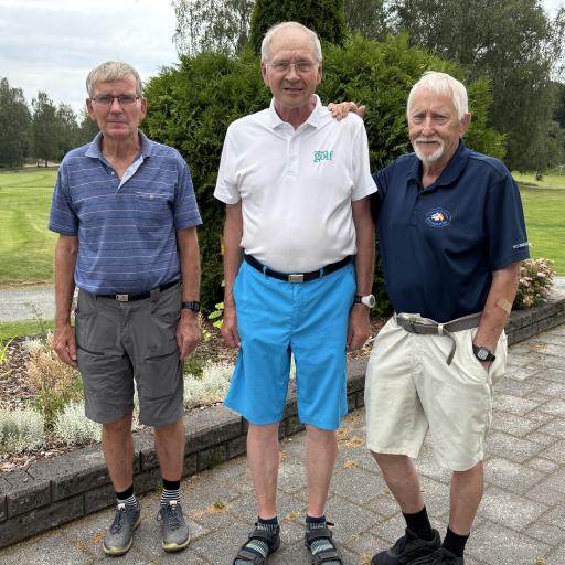 Tammer Golfin joukkue Kauko Tikka, Pekka Tolvanen ja Eero Rautio