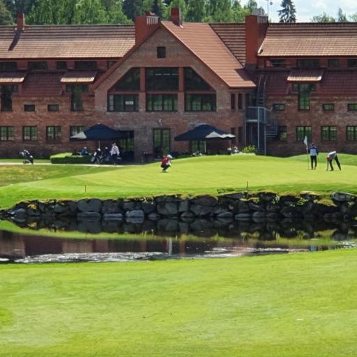 Linna Golf väylä 9 greenitoimintaa