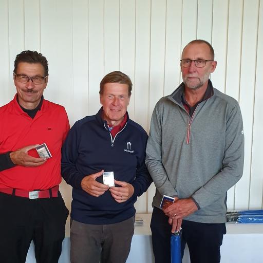 M65 scr tour mitalistit vas. Veijo Suomela (2), Risto Hotti (1) ja Seppo Pakola (3)