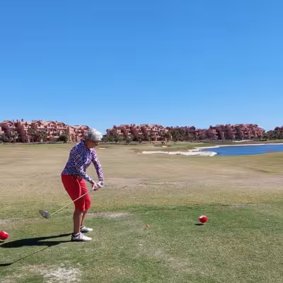 Anne aloittamassa Mar Menorin vesiesteen kiertoa