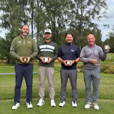  Keimola Golfin SM-kultajoukkue vas.Stuart Reynish, Ville Karhu, Sami Hämäläinen ja Jukka Lehtonen