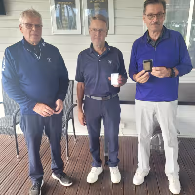 SM-mitalistit vasemmalta: Erkki Kortelainen hopeaa, Markku Utti pronssia ja Veijo Suomela kultaa.